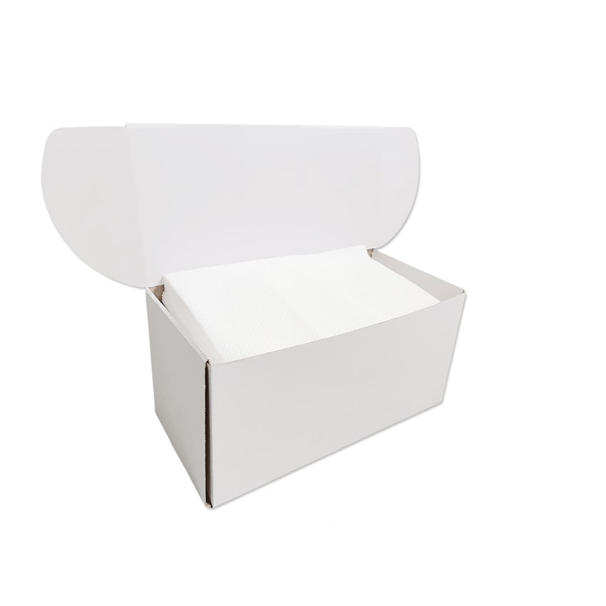 Релефни фризьорски кърпи за коса в луксозна картонена кутия с бял гръб