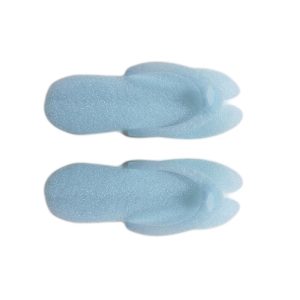 Чифт козметични чехли за педикюр с дебелина на подметката 5мм, направени от син пенопласт